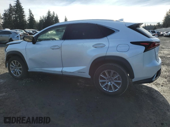 2021 Lexus NX with VIN JTJDJRDZXM2166755, listed as a Copart auction lot 44252825 with 57,518 mi miles and Salvage Title. Bid and sale history available at carsss.com. Image 2.
