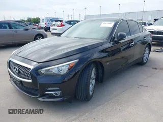 2015 Infiniti Q50 Premium with VIN JN1BV7AP1FM342558, listed as a IAAI auction lot 41975803 with 140,603 mi miles. Bid and sale history available at carsss.com. Image 2.
