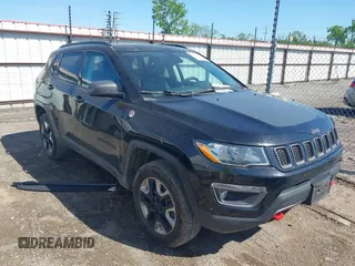 2018 Jeep Compass Trailhawk with VIN 3C4NJDDBXJT238593, listed as a IAAI auction lot 42075447 with 122,064 mi miles and . Bid and sale history available at DreamBid. Image 1.