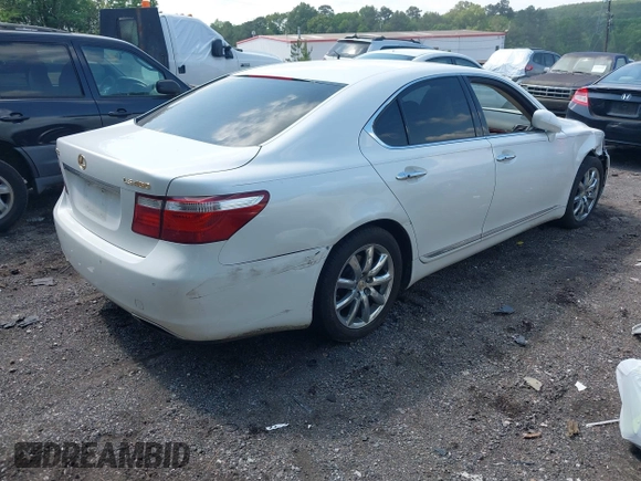 2007 Lexus LS 460 z VIN JTHBL46F675004925, wystawiony jako IAAI lot #42150011 z przebiegiem 127 444 mil mil oraz . Historia ofert i sprzedaży dostępna na DreamBid. Obrazek 4.