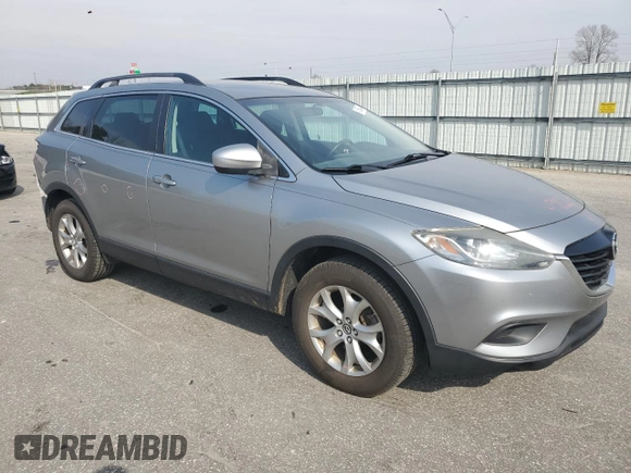 2015 Mazda CX-9 Sport with VIN JM3TB2BA4F0456804, listed as a Copart auction lot 48658445 with 192,998 mi miles and Salvage Title. Bid and sale history available at carsss.com. Image 4.