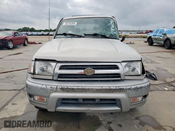 1999 Toyota 4Runner Limited with VIN JT3GN87R1X0092253, listed as a Copart auction lot 54755355 with 268,574 mi miles and Salvage Title. Bid and sale history available at DreamBid. Image 5.