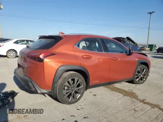 2020 Lexus UX 250h F Sport with VIN JTHR9JBH9L2024777, listed as a Copart auction lot 48726805 with 34,462 mi miles and Salvage title. Bid and sale history available at DreamBid. Image 3.