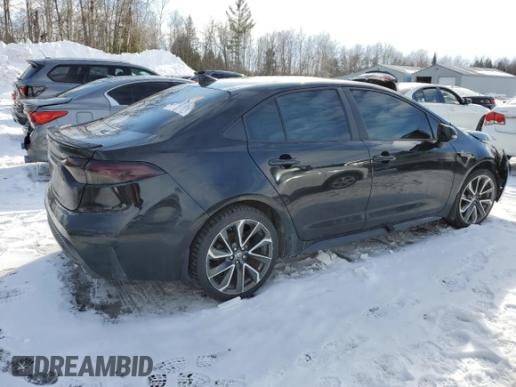 2022 Toyota Corolla SE with VIN 5YFB4MBE7NP099961, listed as a Copart auction lot 45344955 with Not Provided miles and Salvage Title. Bid and sale history available at DreamBid. Image 3.