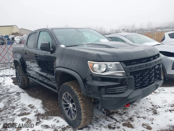 2021 Chevrolet Colorado 4WD ZR2 with VIN 1GCGTEEN8M1189858, listed as a IAAI auction lot 41470621 with 47,122 mi miles. Bid and sale history available at carsss.com. Image 1.