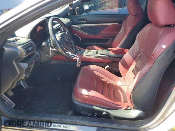 2016 Lexus RC 350 F Sport with VIN JTHHE5BC2G5014146, listed as a Copart auction lot 60836274 with 96,985 mi miles and Salvage Title. Bid and sale history available at DreamBid. Image 7.