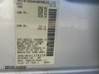 2020 Nissan Altima S z VIN 1N4BL4BV3LC224226, wystawiony jako Copart lot #48576975 z przebiegiem 145 134 mil mil oraz Szkoda całkowita • Salvage title. Historia ofert i sprzedaży dostępna na DreamBid. Obrazek 13.