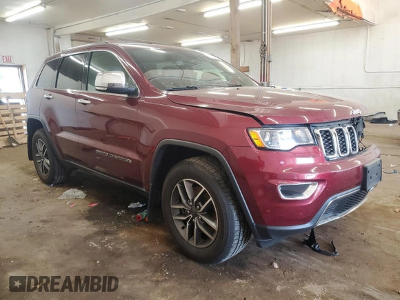 2021 Jeep Grand Cherokee Limited with VIN 1C4RJFBG9MC587711, listed as a Copart auction lot 59170385 with 96,034 mi miles and Salvage title. Bid and sale history available at DreamBid. Image 4.