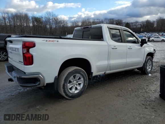 2021 Chevrolet Silverado 1500 LT with VIN 1GCRYDED2MZ103019, listed as a Copart auction lot 86973594 with 36,179 mi miles and Salvage Title. Bid and sale history available at DreamBid. Image 3.