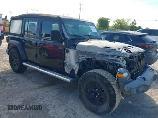 2019 Jeep Wrangler Unlimited Sport S with VIN 1C4HJXDG4KW561799, listed as a IAAI auction lot 42824306 with Not provided miles and . Bid and sale history available at DreamBid. Image 1.