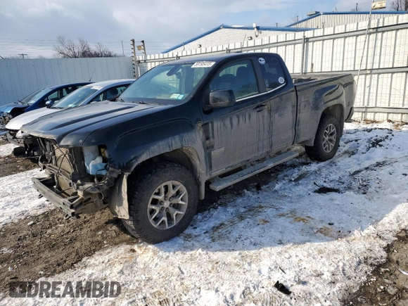 2015 GMC Canyon 4WD SLE with VIN 1GTH6BE34F1178948, listed as a Copart auction lot 89195415 with 162,510 mi miles and Salvage Title. Bid and sale history available at carsss.com. Image 1.