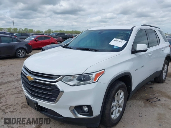 2021 Chevrolet Traverse LT Cloth with VIN 1GNERGKW2MJ181213, listed as a IAAI auction lot 41899383 with 49,642 mi miles and . Bid and sale history available at DreamBid. Image 17.