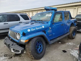 2024 Jeep Wrangler Sahara with VIN 1C4PJXENXRW120021, listed as a Copart auction lot 41425475 with Not Provided miles and Salvage Title. Bid and sale history available at carsss.com. Image 1.