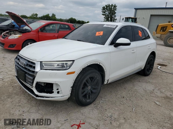 2020 Audi Q5 Premium with VIN WA1ANAFY4L2021302, listed as a Copart auction lot 59854845 with 126,753 mi miles and Clean title. Bid and sale history available at DreamBid. Image 1.