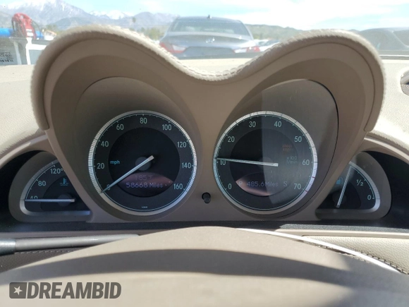 2008 Mercedes-Benz SL 550 with VIN WDBSK71FX8F141776, listed as a Copart auction lot 50004185 with 58,668 mi miles and Salvage title. Bid and sale history available at DreamBid. Image 9.
