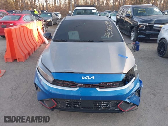 2023 Kia Forte GT-Line with VIN 3KPF54AD5PE684131, listed as a IAAI auction lot 41458658 with 37,664 mi miles. Bid and sale history available at carsss.com. Image 12.