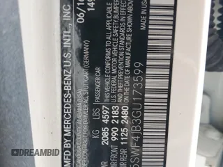 2016 Mercedes-Benz C 300 с VIN 55SWF4JB3GU173599, выставлен на аукционе Copart как лот 64258595 с пробегом 137 723 миль миль и Списание • Salvage title. История ставок и продаж доступна на DreamBid. Изображение 12.