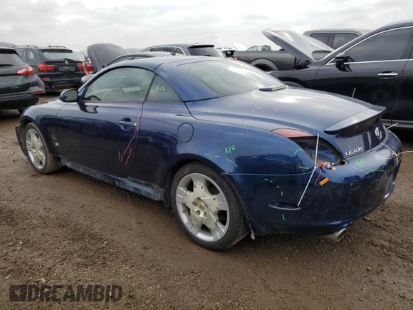 2003 Lexus SC 430 with VIN JTHFN48YX30048301, listed as a Copart auction lot 78778544 with 153,872 mi miles and Salvage Title. Bid and sale history available at DreamBid. Image 2.