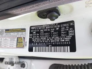 2015 Kia Sorento LX with VIN 5XYKTDA74FG632845, listed as a IAAI auction lot 42660399 with 93,386 mi miles and . Bid and sale history available at DreamBid. Image 9.