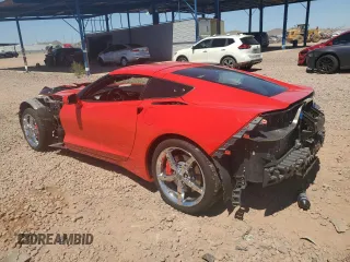 2014 Chevrolet Corvette 3LT with VIN 1G1YE2D71E5119797, listed as a Copart auction lot 61239005 with 12,879 mi miles and Salvage title. Bid and sale history available at DreamBid. Image 2.