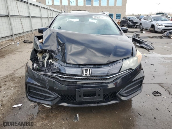 2014 Honda Civic Coupe LX with VIN 2HGFG3B57EH503612, listed as a Copart auction lot 50050705 with 109,772 mi miles and Salvage Title. Bid and sale history available at carsss.com. Image 5.