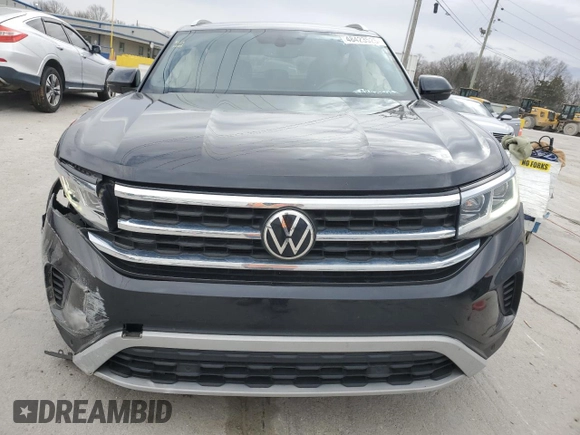 2021 Volkswagen Atlas SE with VIN 1V2KC2CA2MC227967, listed as a Copart auction lot 48423525 with 53,126 mi miles and Salvage title. Bid and sale history available at DreamBid. Image 5.