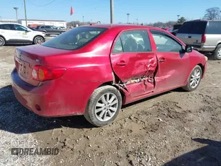 2009 Toyota Corolla with VIN JTDBL40E29J017537, listed as a IAAI auction lot 41757305 with 154,170 mi miles. Bid and sale history available at carsss.com. Image 4.