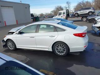 2015 Hyundai Sonata 2.4L Sport with VIN 5NPE34AF3FH035408, listed as a IAAI auction lot 41131154 with 107,308 mi miles. Bid and sale history available at carsss.com. Image 14.