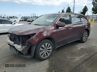 2014 Acura MDX Technology z VIN 5FRYD4H47EB043991, wystawiony jako Copart lot #57066105 z przebiegiem 148 434 mil mil oraz Szkoda całkowita • Salvage title. Historia ofert i sprzedaży dostępna na DreamBid. Obrazek 1.