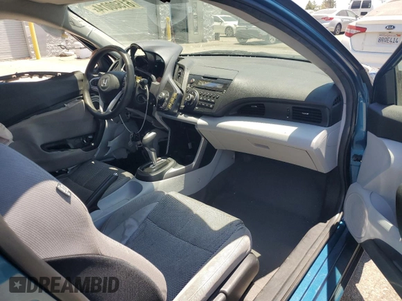 2011 Honda CR-Z with VIN JHMZF1D44BS012599, listed as a Copart auction lot 61500014 with Not Provided miles and Salvage Title. Bid and sale history available at DreamBid. Image 8.