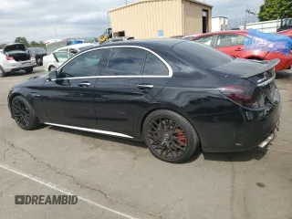 2016 Mercedes-Benz C 63 S AMG with VIN 55SWF8HB3GU127350, listed as a Copart auction lot 72689024 with 66,299 mi miles and Salvage title. Bid and sale history available at DreamBid. Image 2.