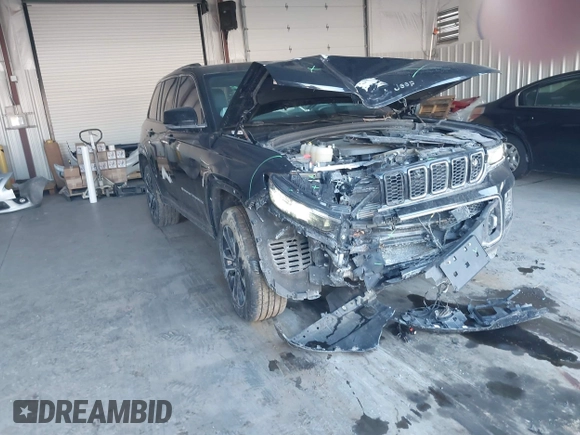 2023 Jeep Grand Cherokee Overland with VIN 1C4RJHDG5PC507978, listed as a IAAI auction lot 41394199 with 57,323 mi miles and . Bid and sale history available at DreamBid. Image 1.