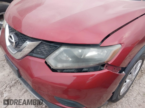 2016 Nissan Rogue SV with VIN KNMAT2MT7GP631857, listed as a IAAI auction lot 41933428 with 172,055 mi miles. Bid and sale history available at carsss.com. Image 6.