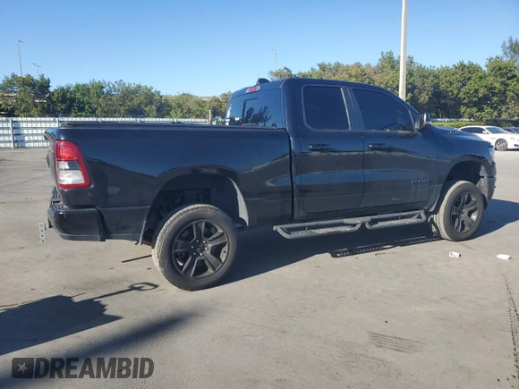2023 Ram 1500 Lone Star with VIN 1C6RREBTXPN553048, listed as a Copart auction lot 46255525 with 59,497 mi miles and Salvage Title. Bid and sale history available at carsss.com. Image 3.