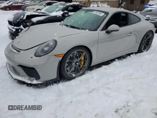 2018 Porsche 911 GT3 with VIN WP0AC2A92JS176459, listed as a Copart auction lot 82401584 with 0 mi miles and Salvage Title. Bid and sale history available at carsss.com. Image 1.