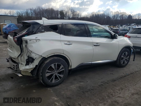 2020 Nissan Murano S with VIN 5N1AZ2AS9LN121232, listed as a Copart auction lot 47212645 with 53,828 mi miles and Salvage Title. Bid and sale history available at DreamBid. Image 3.
