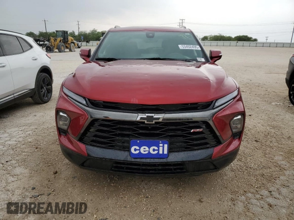 2025 Chevrolet Blazer RS with VIN 3GNKBKRS1SS103773, listed as a Copart auction lot 53402495 with 529 mi miles and Clean title. Bid and sale history available at DreamBid. Image 5.