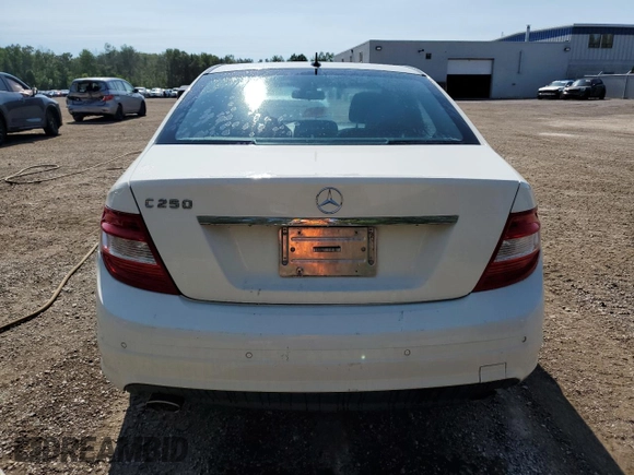 2011 Mercedes-Benz C with VIN WDDGF5CB9BF631438, listed as a Copart auction lot 62860085 with 204,528 mi miles and Salvage title. Bid and sale history available at DreamBid. Image 6.