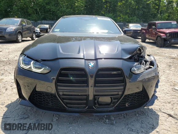2022 BMW M4 Competition xDrive with VIN WBS43AZ02NCH67299, listed as a Copart auction lot 58264194 with 19,176 mi miles and Salvage Title. Bid and sale history available at carsss.com. Image 5.