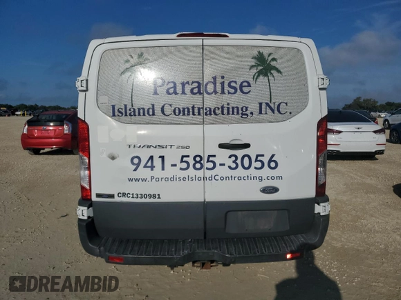 2015 Ford Transit Cargo with VIN 1FTNR1ZM4FKA33992, listed as a Copart auction lot 74308214 with 115,095 mi miles and Salvage Title. Bid and sale history available at DreamBid. Image 6.