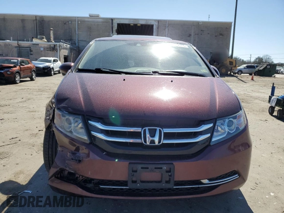 2017 Honda Odyssey EX-L with VIN 5FNRL5H66HB006354, listed as a Copart auction lot 49682455 with 250,935 mi miles and Salvage Title. Bid and sale history available at DreamBid. Image 5.