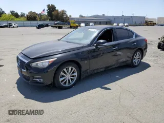 2015 Infiniti Q50 Premium z VIN JN1BV7AR0FM393311, wystawiony jako Copart lot #55254515 z przebiegiem 206 120 mil mil oraz Szkoda całkowita • Salvage title. Historia ofert i sprzedaży dostępna na DreamBid. Obrazek 1.
