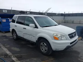 2005 Honda Pilot EX-L z VIN 2HKYF18505H565401, wystawiony jako IAAI lot #42207931 z przebiegiem 70 466 mil mil oraz . Historia ofert i sprzedaży dostępna na DreamBid. Obrazek 1.