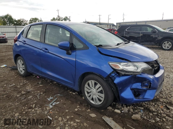 2016 Honda Fit LX with VIN JHMGK5H52GX038013, listed as a Copart auction lot 58164565 with 87,997 mi miles and Salvage title. Bid and sale history available at DreamBid. Image 4.