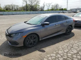2019 Honda Civic Sport with VIN 2HGFC2F89KH543311, listed as a Copart auction lot 85769134 with 33,509 mi miles and Salvage Title. Bid and sale history available at DreamBid. Image 1.