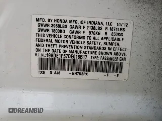 2013 Acura ILX Premium Pkg with VIN 19VDE1F57DE016617, listed as a Copart auction lot 49647254 with 113,411 mi miles and Salvage Title. Bid and sale history available at carsss.com. Image 12.