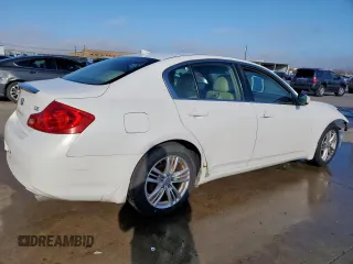 2012 Infiniti G25 Sedan Journey with VIN JN1DV6AP0CM810214, listed as a Copart auction lot 45651475 with 0 mi miles and Salvage Title. Bid and sale history available at carsss.com. Image 3.
