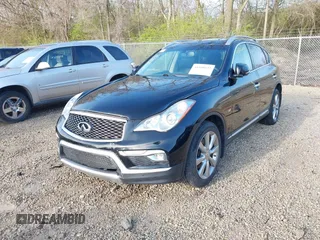 2017 Infiniti QX50 with VIN JN1BJ0RRXHM411985, listed as a IAAI auction lot 41990322 with 75,736 mi miles. Bid and sale history available at carsss.com. Image 2.