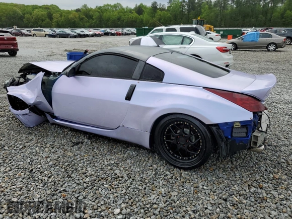2003 Nissan 350Z Touring with VIN JN1AZ34EX3T015693, listed as a Copart auction lot 51972265 with 0 mi miles and Salvage Title. Bid and sale history available at carsss.com. Image 2.