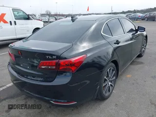 2015 Acura TLX with VIN 19UUB1F3XFA023244, listed as a IAAI auction lot 41890754 with 92,090 mi miles. Bid and sale history available at carsss.com. Image 4.